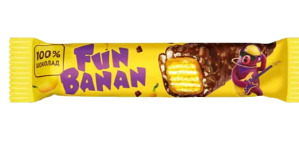 Батончик вафельный FunBanan 35г