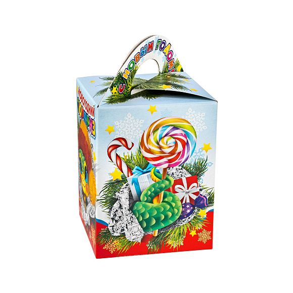 Сладкий новогодний подарок Кубик Сюрприз