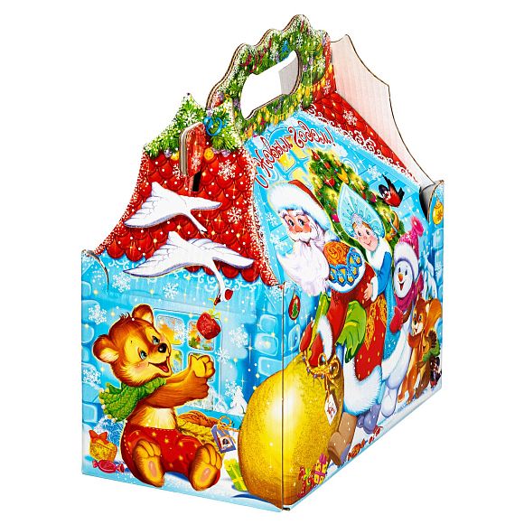 Сладкий новогодний подарок Сундучок Тянем-потянем